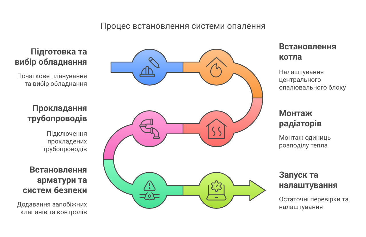 Стъпкова инструкция за инсталиране на парно отопление сами