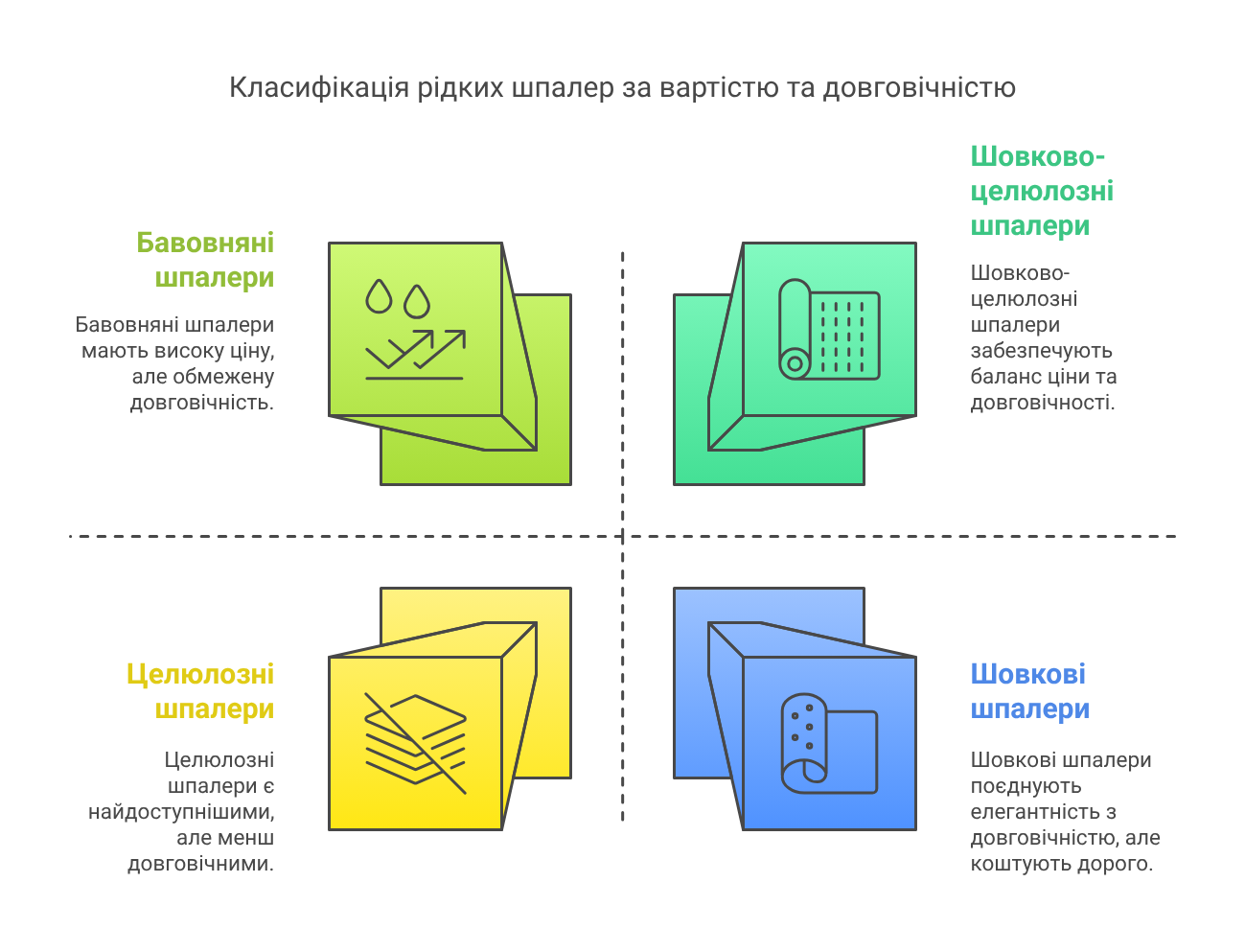 Main types of liquid wallpaper (by composition)_ - visual selection