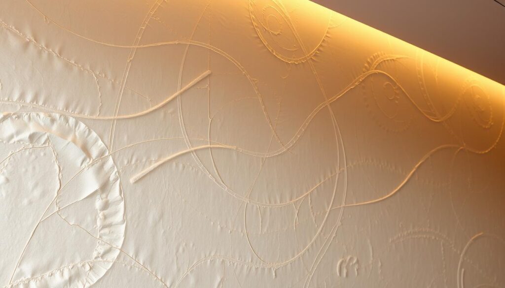 Decorative plaster wet silk