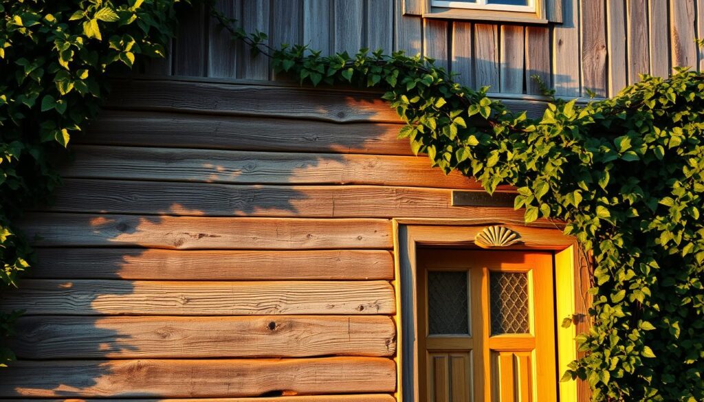 wooden facade