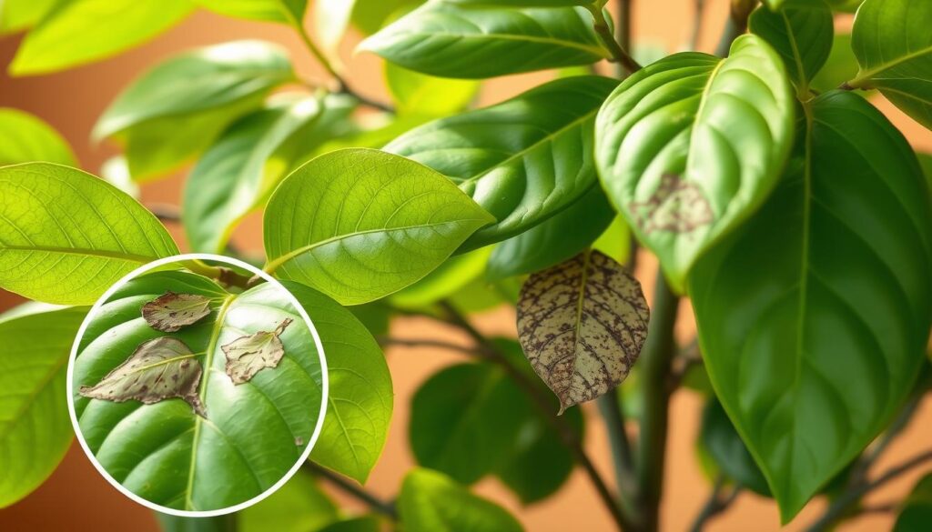 Traitement des infections fongiques du ficus benjamina