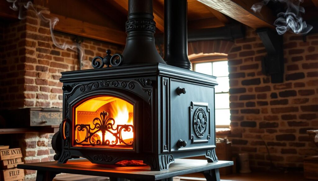 wood-burning stove