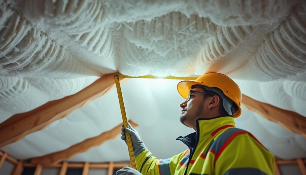 insulating the ceiling with mineral wool