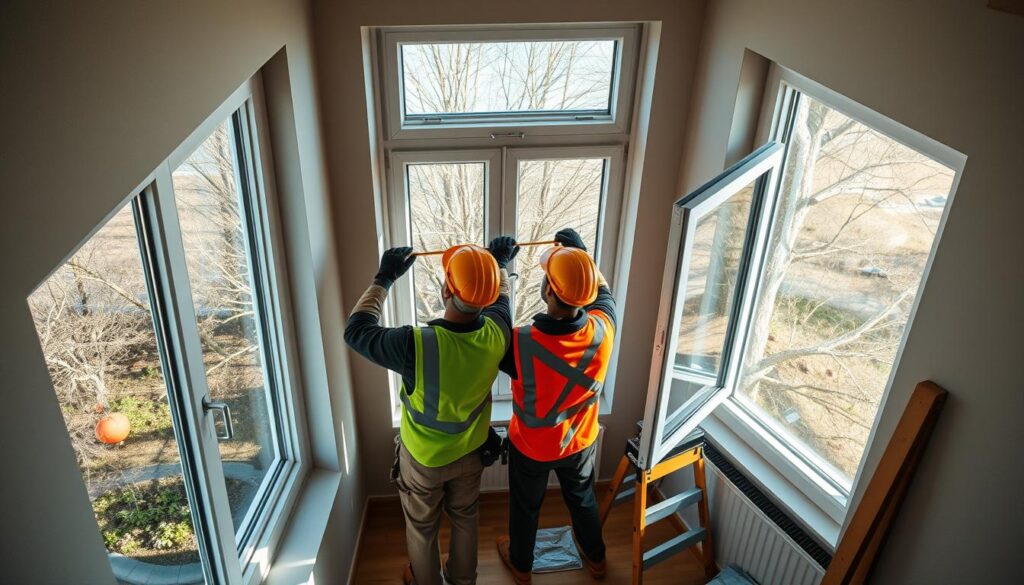 installation of plastic windows