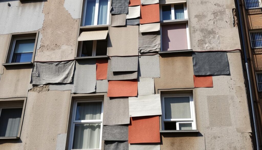 Thermal Panels on the Facade of the House