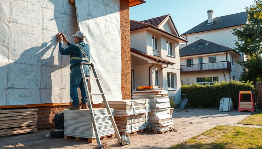 insulating a house with panels